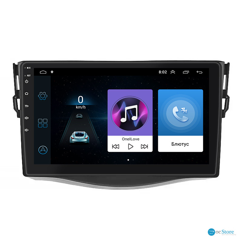 Штатная магнитола Lesko для Toyota RAV4 III (XA30) 2006-2012 экран 9" 1/16Gb Wi-Fi GPS Base