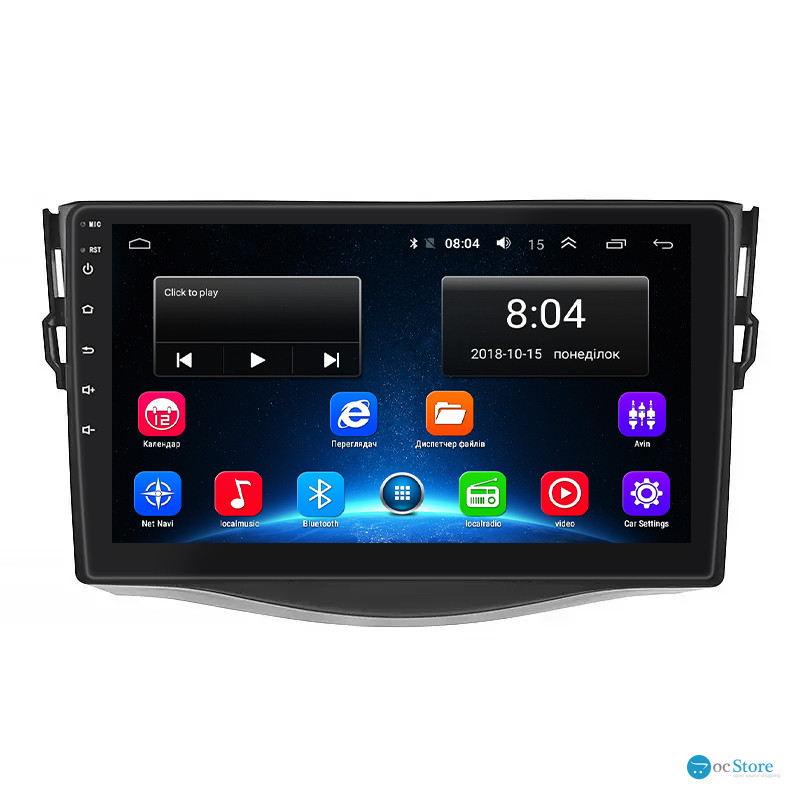 Штатная магнитола Lesko для Toyota RAV4 III (XA30) 2006-2012 экран 9" 2/32Gb Wi-Fi GPS Base