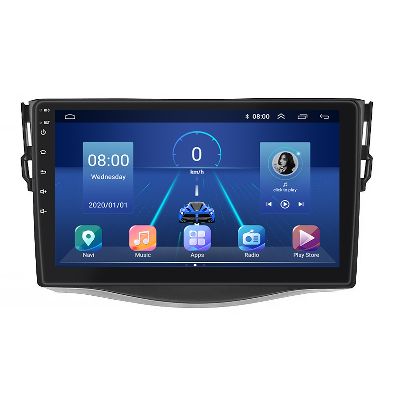 Штатная магнитола Lesko для Toyota RAV4 III (XA30) 2006-2012 экран 9" 2/32Gb 4G Wi-Fi GPS Top