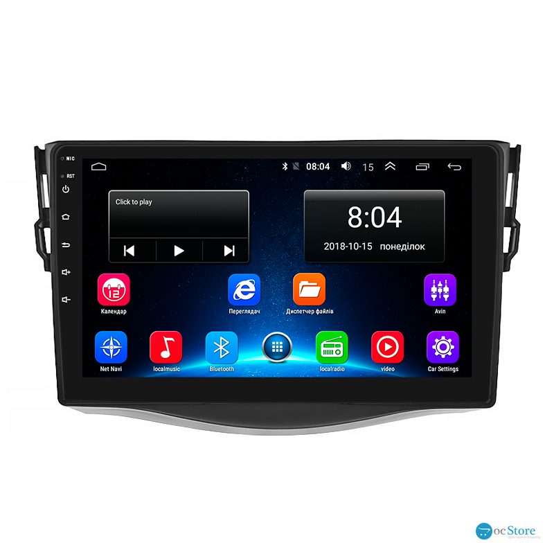 Штатная магнитола Lesko для Toyota RAV4 III (XA30) Рестайлинг 2010-2016 экран 9" 2/32Gb Wi-Fi GPS Base