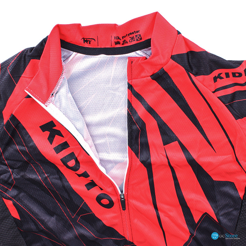 Вело костюм для мужчин KIDITO KM-CT-09202 кофта с длинным рукавом штаны Red S