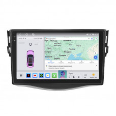 Штатная магнитола Lesko для Toyota RAV4 III (XA30) Рестайлинг 2010-2016 экран 9" 4/64 QLED CarPlay 4G Wi-Fi GPS 360 Prime