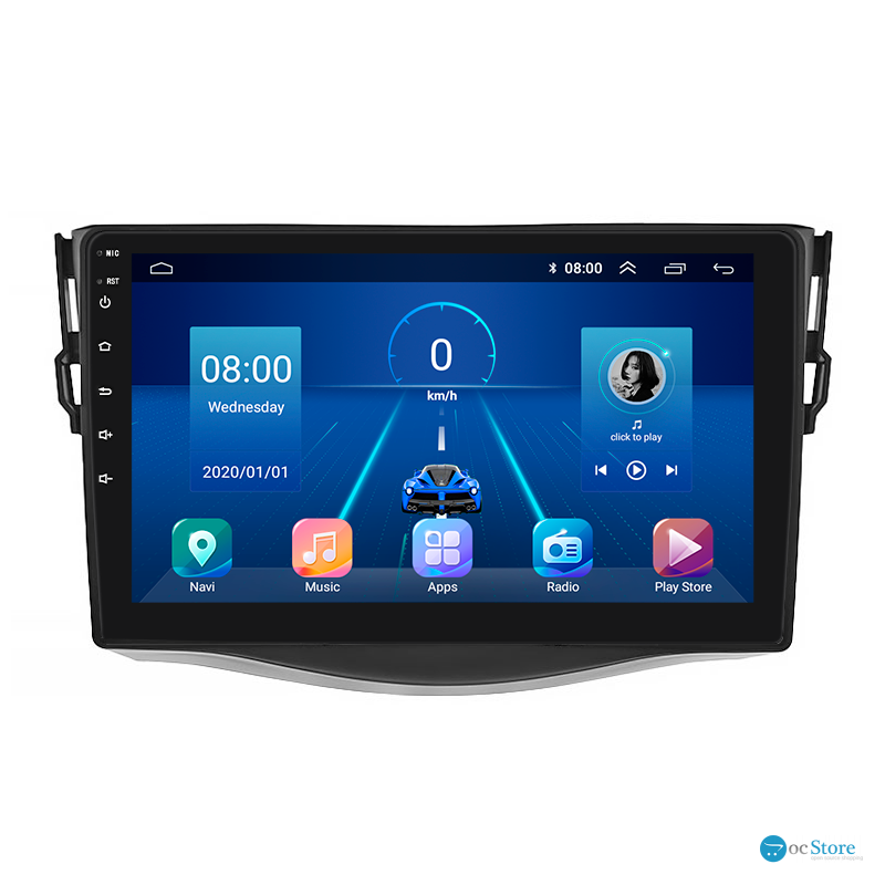 Штатная магнитола Lesko для Toyota RAV4 III (XA30) Рестайлинг 2010-2016 экран 9" 2/32Gb 4G Wi-Fi GPS Top
