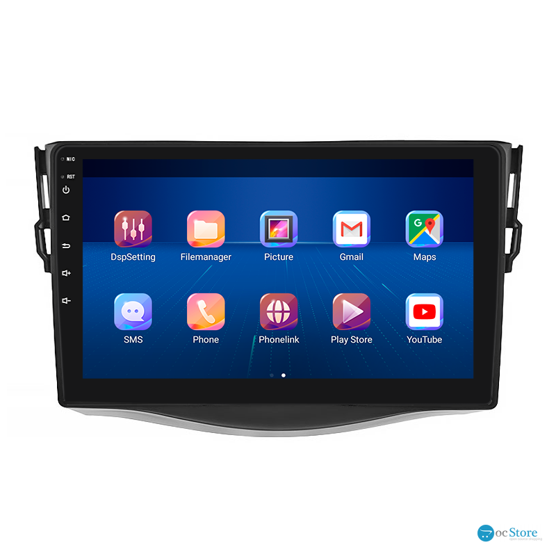 Штатная магнитола Lesko для Toyota RAV4 III (XA30) Рестайлинг 2010-2016 экран 9" 2/32Gb 4G Wi-Fi GPS Top