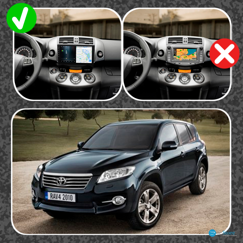 Штатная магнитола Lesko для Toyota RAV4 III (XA30) Рестайлинг 2010-2016 экран 9" 4/64Gb 4G Wi-Fi GPS Top