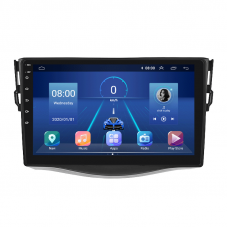 Штатная магнитола Lesko для Toyota RAV4 III (XA30) Рестайлинг 2010-2016 экран 9" 6/128Gb 4G Wi-Fi GPS Top