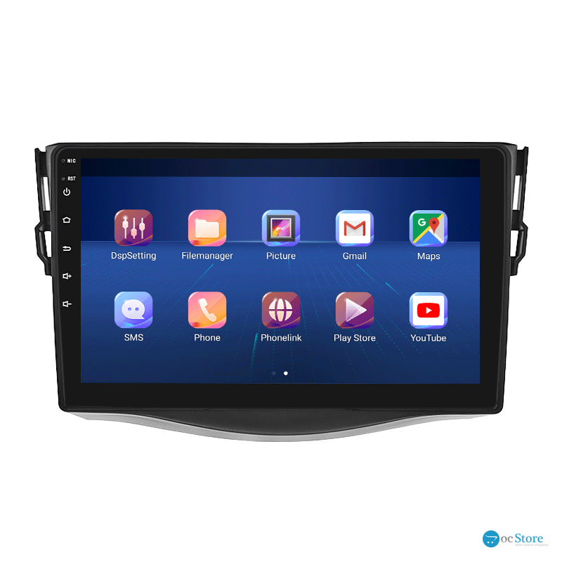 Штатная магнитола Lesko для Toyota RAV4 III (XA30) Рестайлинг 2010-2016 экран 9" 6/128Gb 4G Wi-Fi GPS Top