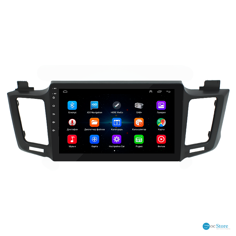 Штатная магнитола Lesko для Toyota RAV4 IV (CA40) 2012-2015 экран 10" 1/16Gb Wi-Fi GPS Base