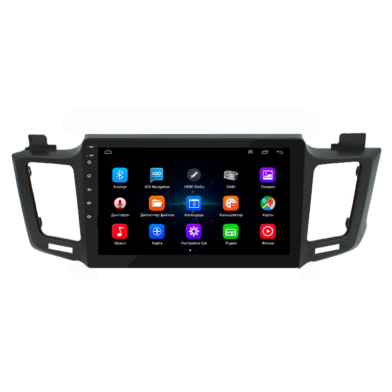 Штатная магнитола Lesko для Toyota RAV4 IV (CA40) 2012-2015 экран 10" 1/16Gb Wi-Fi GPS Base