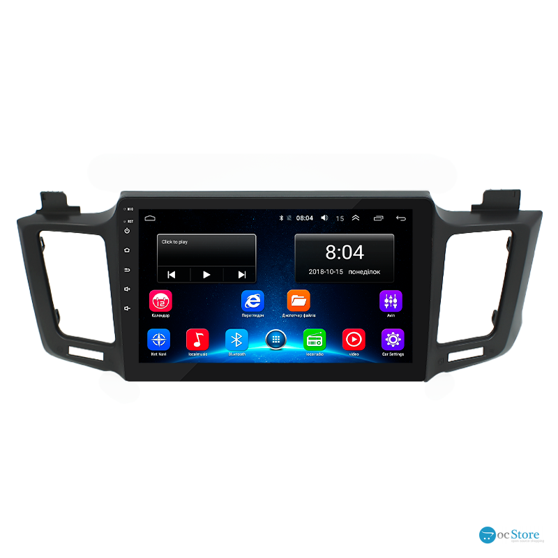 Штатная магнитола Lesko для Toyota RAV4 IV (CA40) 2012-2015 экран 10" 2/32Gb Wi-Fi GPS Base