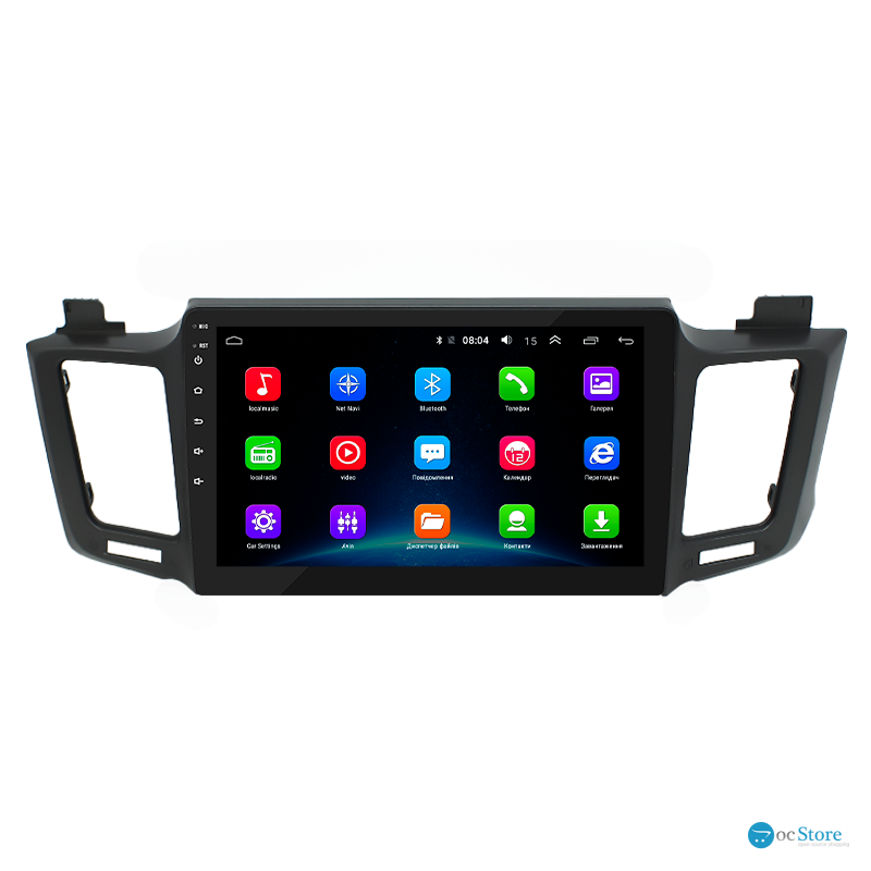 Штатная магнитола Lesko для Toyota RAV4 IV (CA40) 2012-2015 экран 10" 2/32Gb Wi-Fi GPS Base
