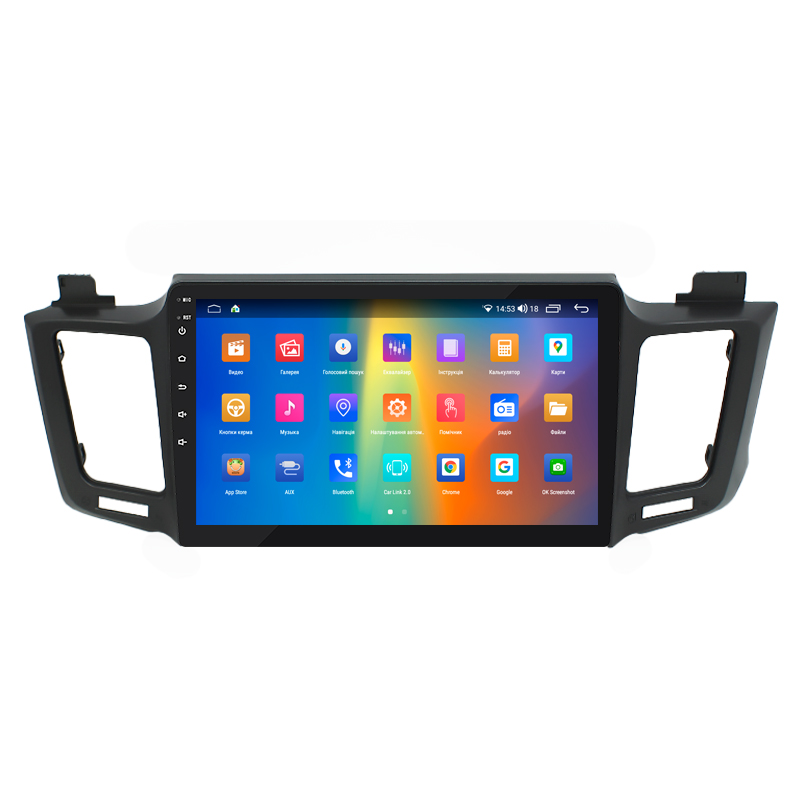 Штатная магнитола Lesko для Toyota RAV4 IV (CA40) 2012-2015 экран 10" 2/32Gb CarPlay 4G Wi-Fi GPS Prime