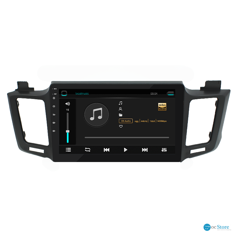 Штатная магнитола Lesko для Toyota RAV4 IV (CA40) 2012-2015 экран 10" 2/32Gb 4G Wi-Fi GPS Top