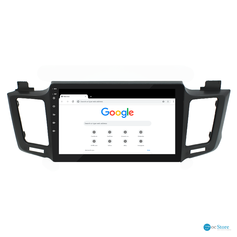 Штатная магнитола Lesko для Toyota RAV4 IV (CA40) 2012-2015 экран 10" 2/32Gb 4G Wi-Fi GPS Top