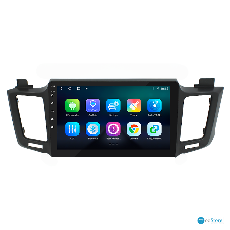 Штатная магнитола Lesko для Toyota RAV4 IV (CA40) 2012-2015 экран 10" 4/32Gb 4G Wi-Fi GPS Top