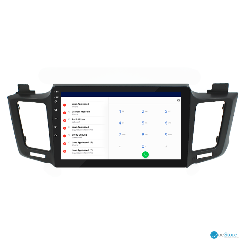 Штатная магнитола Lesko для Toyota RAV4 IV (CA40) 2012-2015 экран 10" 4/32Gb 4G Wi-Fi GPS Top