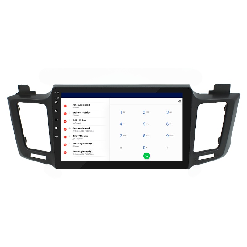 Штатная магнитола Lesko для Toyota RAV4 IV (CA40) 2012-2015 экран 10" 4/32Gb 4G Wi-Fi GPS Top