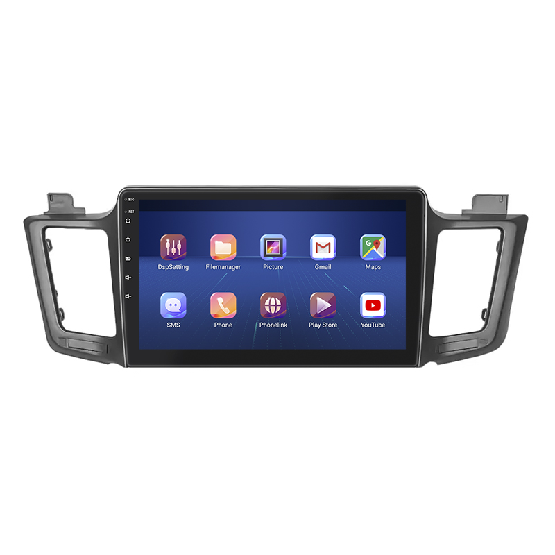 Штатная магнитола Lesko для Toyota RAV4 IV (CA40) Рестайлинг 2015-2019 экран 10" 4/64Gb 4G Wi-Fi GPS Top