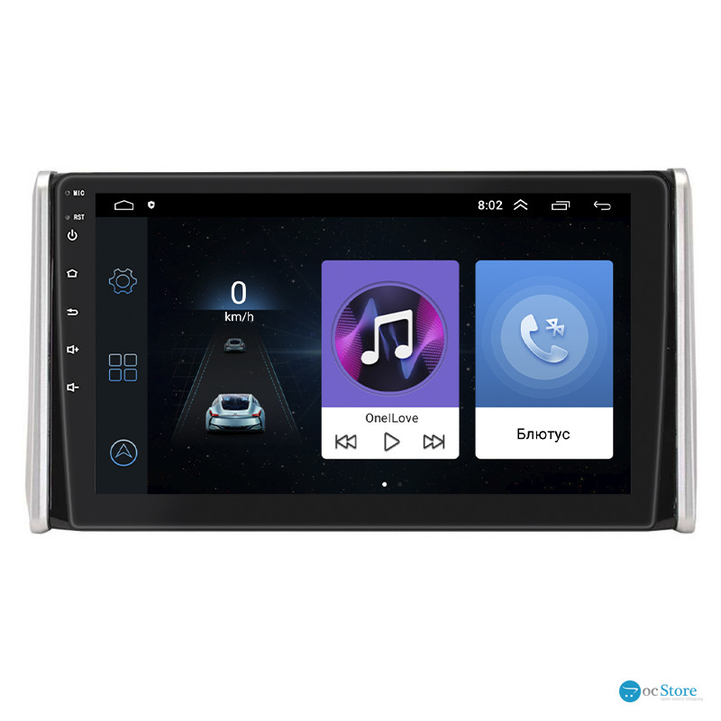 Штатная магнитола Lesko для Toyota RAV4 V (XA50) 2018-н.в. экран 10" 1/16Gb Wi-Fi GPS Base