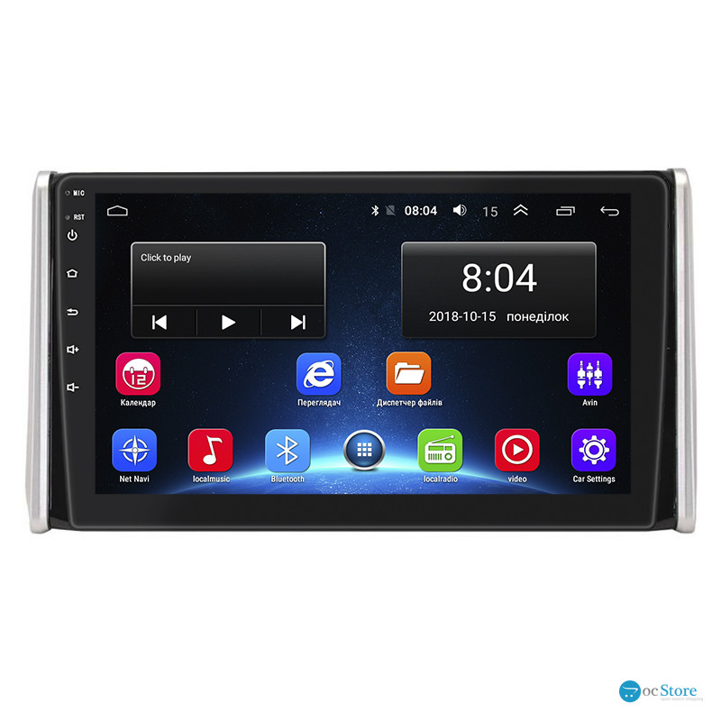 Штатная магнитола Lesko для Toyota RAV4 V (XA50) 2018-н.в. экран 10" 2/32Gb Wi-Fi GPS Base