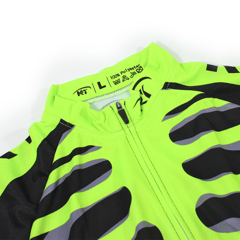 Вело костюм для мужчин KIDITO KM-CT-18 кофта с длинным рукавом штаны Skeleton Green 4XL