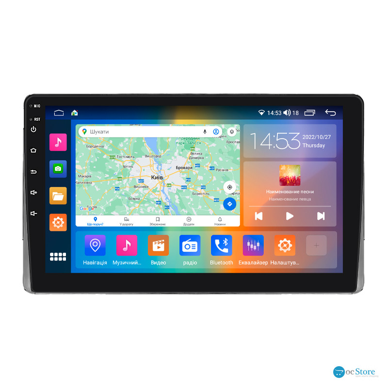 Штатная магнитола Lesko для Toyota Sequoia I Рестайлинг 2004-2007 экран 9" 2/32Gb CarPlay 4G Wi-Fi GPS Prime
