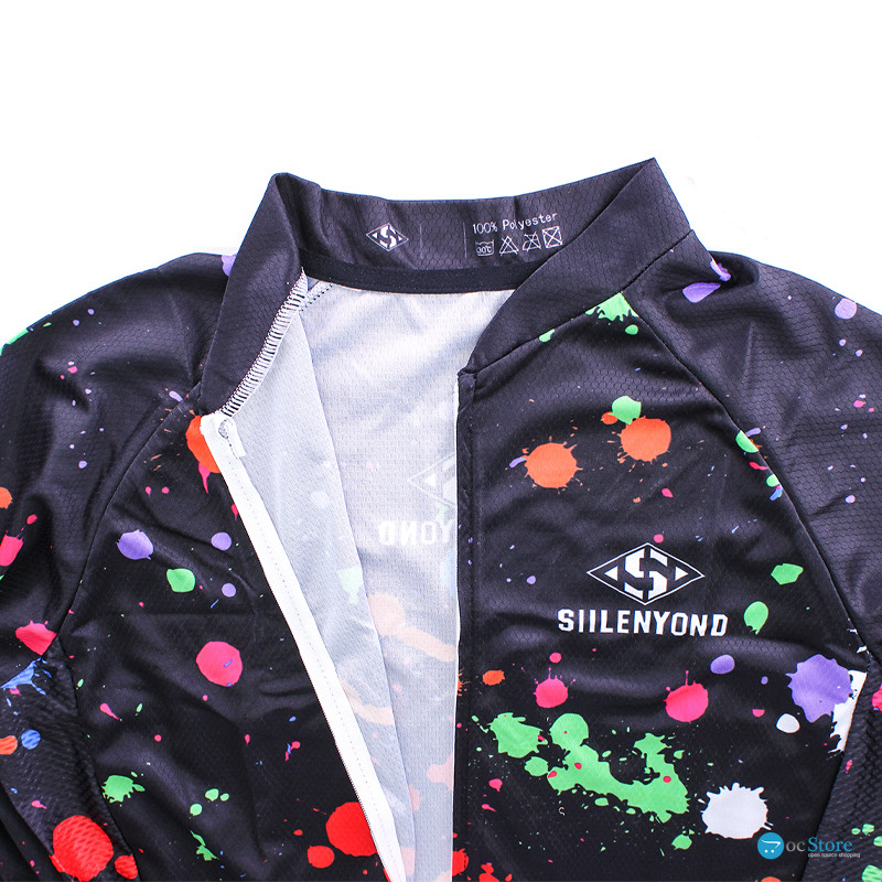 Вело костюм женский Siilenyond SW-CT-05702 Graffiti длинный рукав штаны 3XL