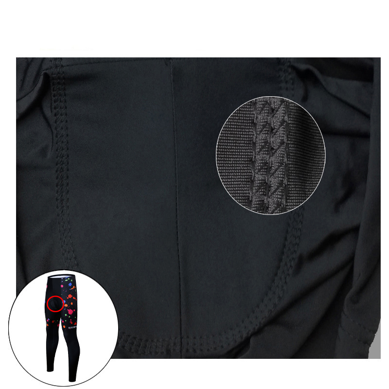 Вело костюм женский Siilenyond SW-CT-05702 Graffiti длинный рукав штаны 3XL