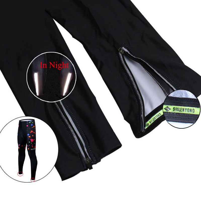 Вело костюм женский Siilenyond SW-CT-05702 Graffiti длинный рукав штаны 3XL