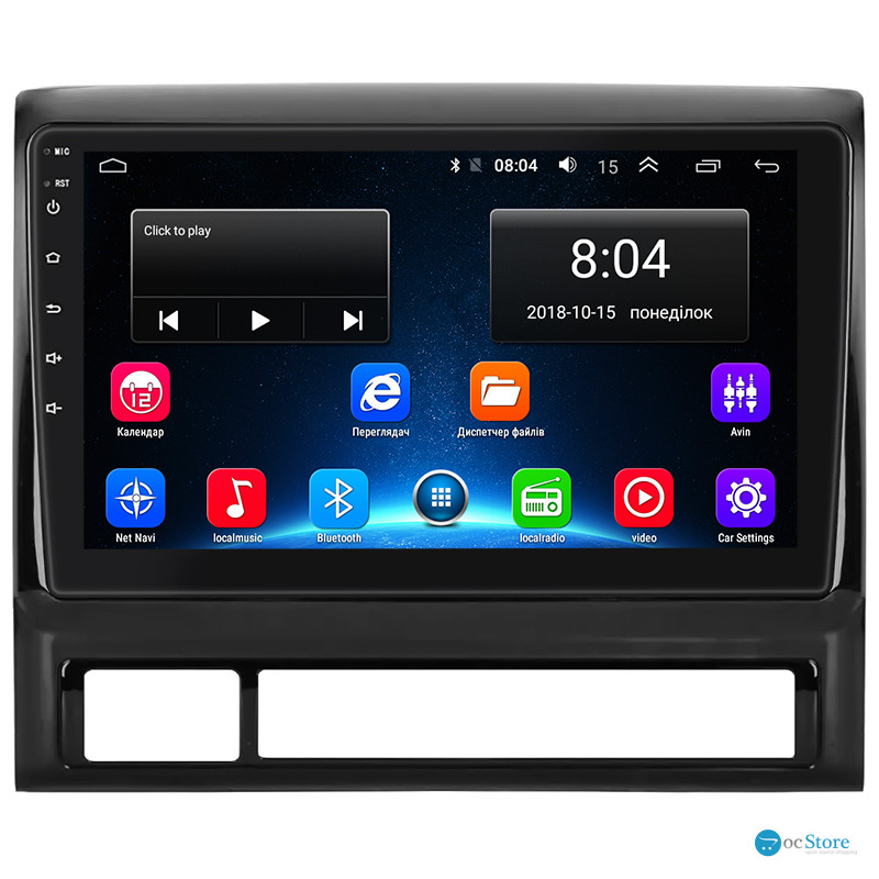 Штатная магнитола Lesko для Toyota Tacoma II 2004-2011 экран 9" 2/32Gb Wi-Fi GPS Base