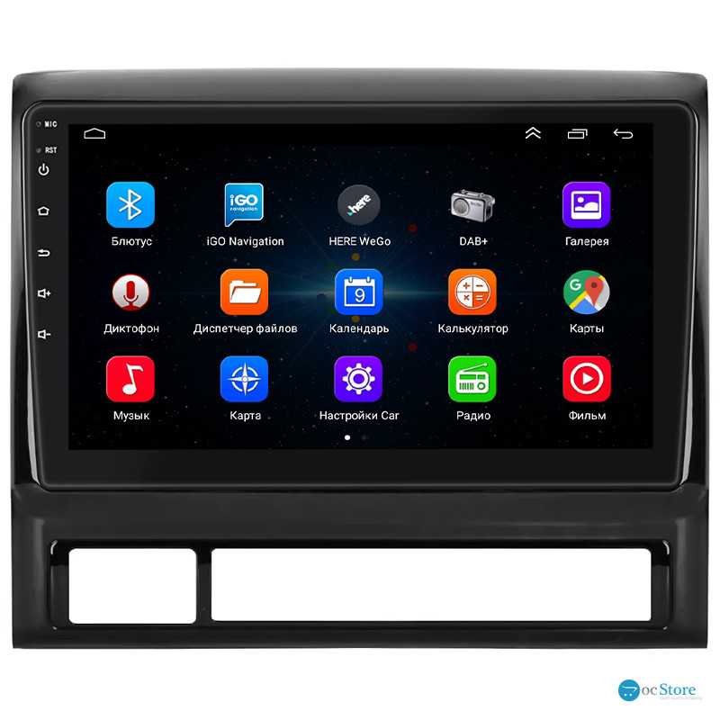 Штатная магнитола Lesko для Toyota Tacoma II Рестайлинг 2011-2015 экран 9" 1/16Gb Wi-Fi GPS Base