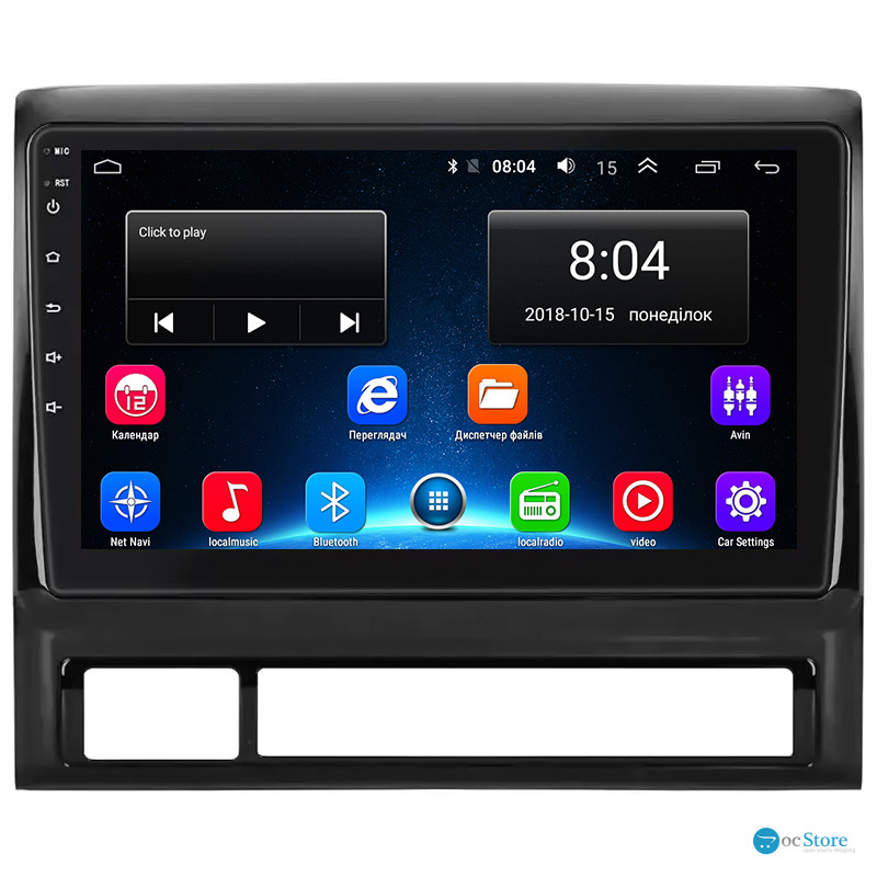 Штатная магнитола Lesko для Toyota Tacoma II Рестайлинг 2011-2015 экран 9" 2/32Gb Wi-Fi GPS Base