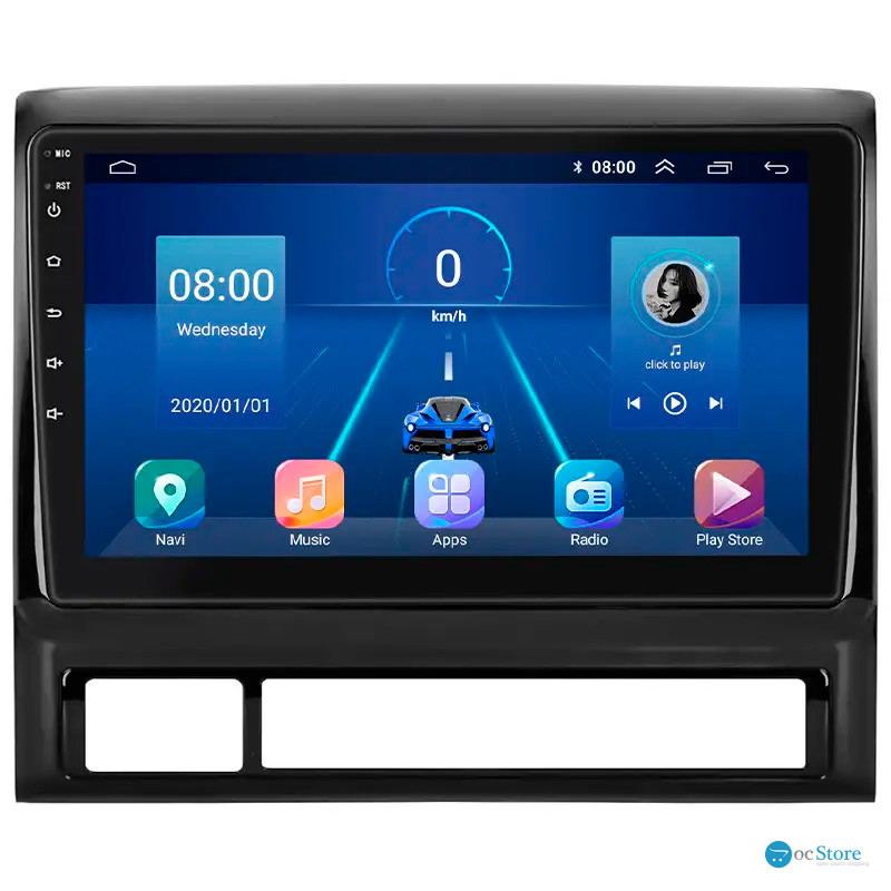 Штатная магнитола Lesko для Toyota Tacoma II Рестайлинг 2011-2015 экран 9" 6/128Gb 4G Wi-Fi GPS Top