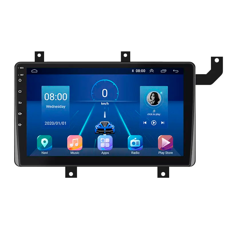 Штатная магнитола Lesko для Toyota Tacoma III 2015-н.в. экран 9" 6/128Gb 4G Wi-Fi GPS Top