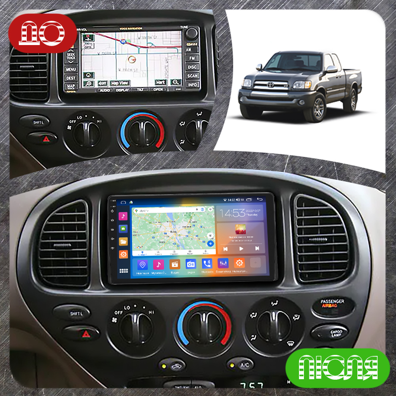 Штатная магнитола Lesko для Toyota Tundra I Рестайлинг 2002-2006 экран 9" 2/32Gb CarPlay 4G Wi-Fi GPS Prime