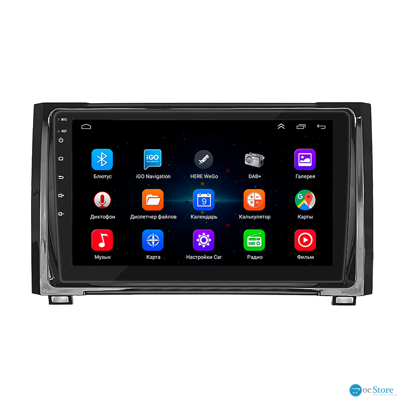 Штатная магнитола Lesko для Toyota Tundra II 2007-2013 экран 9" 1/16Gb Wi-Fi GPS Base