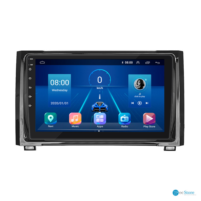 Штатная магнитола Lesko для Toyota Tundra II 2007-2013 экран 9" 2/32Gb 4G Wi-Fi GPS Top