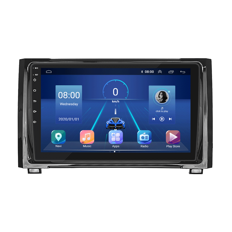 Штатная магнитола Lesko для Toyota Tundra II 2007-2013 экран 9" 6/128Gb 4G Wi-Fi GPS Top