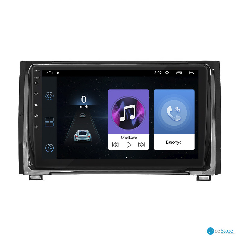 Штатная магнитола Lesko для Toyota Tundra II Рестайлинг 2013-2021 экран 9" 1/16Gb Wi-Fi GPS Base