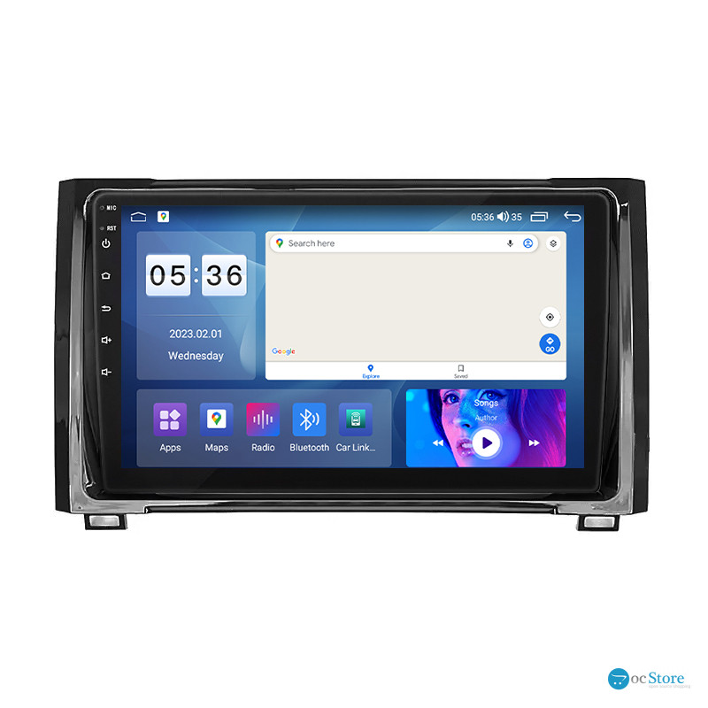 Штатная магнитола Lesko для Toyota Tundra II Рестайлинг 2013-2021 экран 9" 2/32Gb CarPlay 4G Wi-Fi GPS Prime