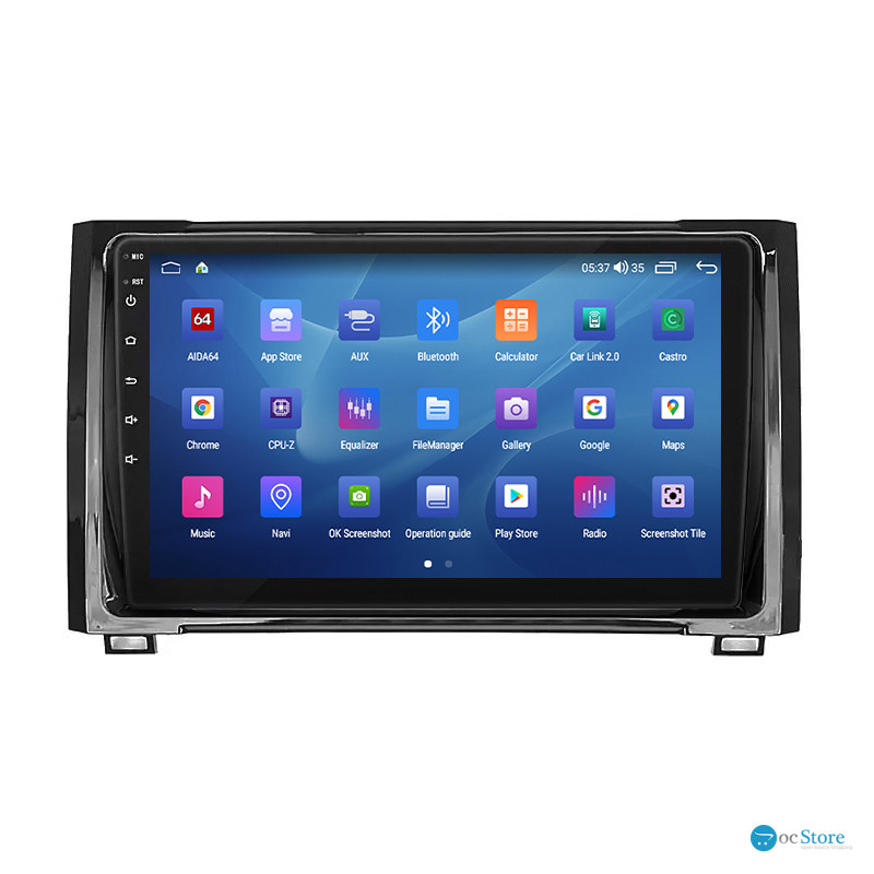 Штатная магнитола Lesko для Toyota Tundra II Рестайлинг 2013-2021 экран 9" 2/32Gb CarPlay 4G Wi-Fi GPS Prime