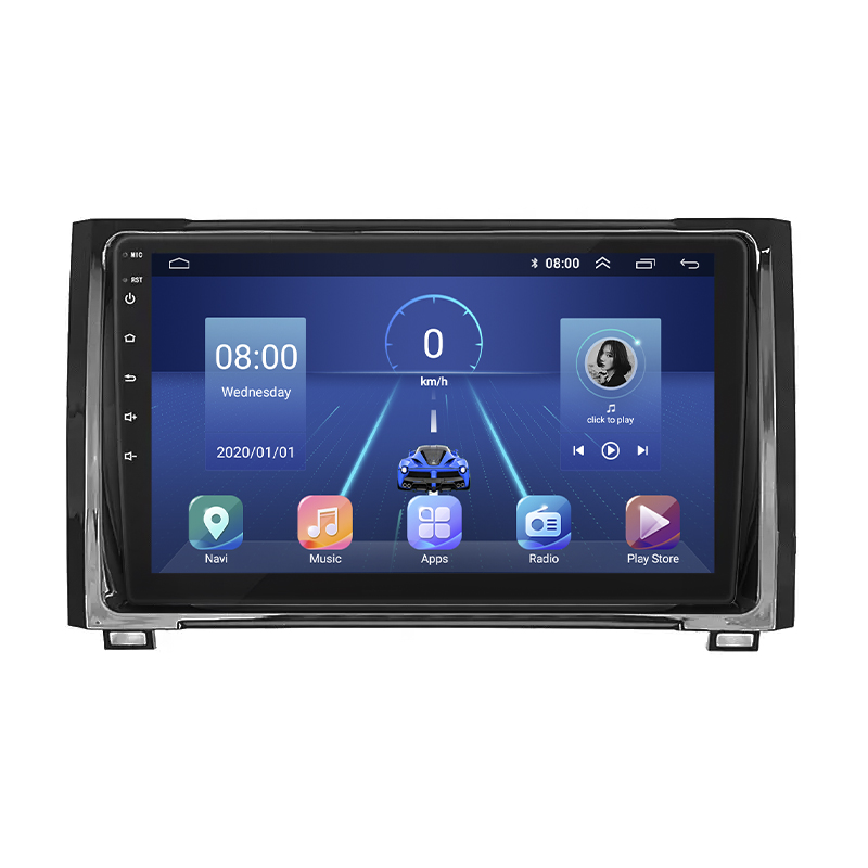 Штатная магнитола Lesko для Toyota Tundra II Рестайлинг 2013-2021 экран 9" 2/32Gb 4G Wi-Fi GPS Top