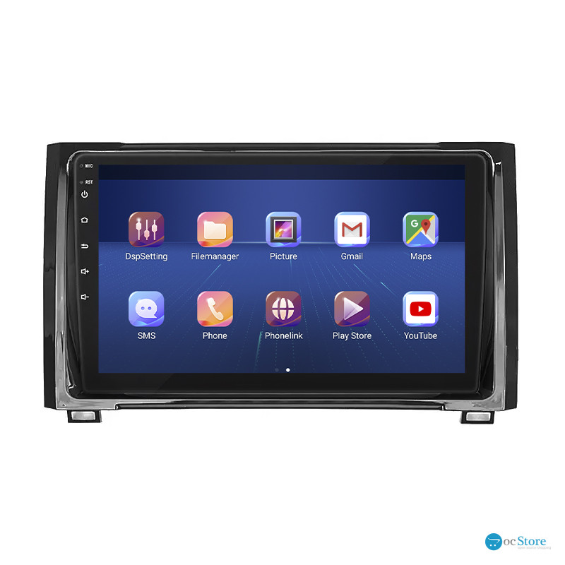 Штатная магнитола Lesko для Toyota Tundra II Рестайлинг 2013-2021 экран 9" 4/64Gb 4G Wi-Fi GPS Top