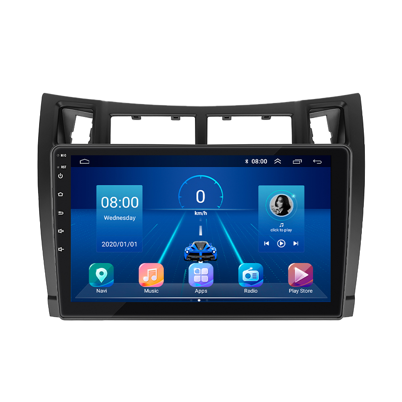 Штатная магнитола Lesko для Toyota Vitz II (XP90) 2005-2011 экран 9" 4/64Gb 4G Wi-Fi GPS Top