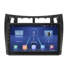 Штатная магнитола Lesko для Toyota Vitz II (XP90) 2005-2011 экран 9" 6/128Gb 4G Wi-Fi GPS Top