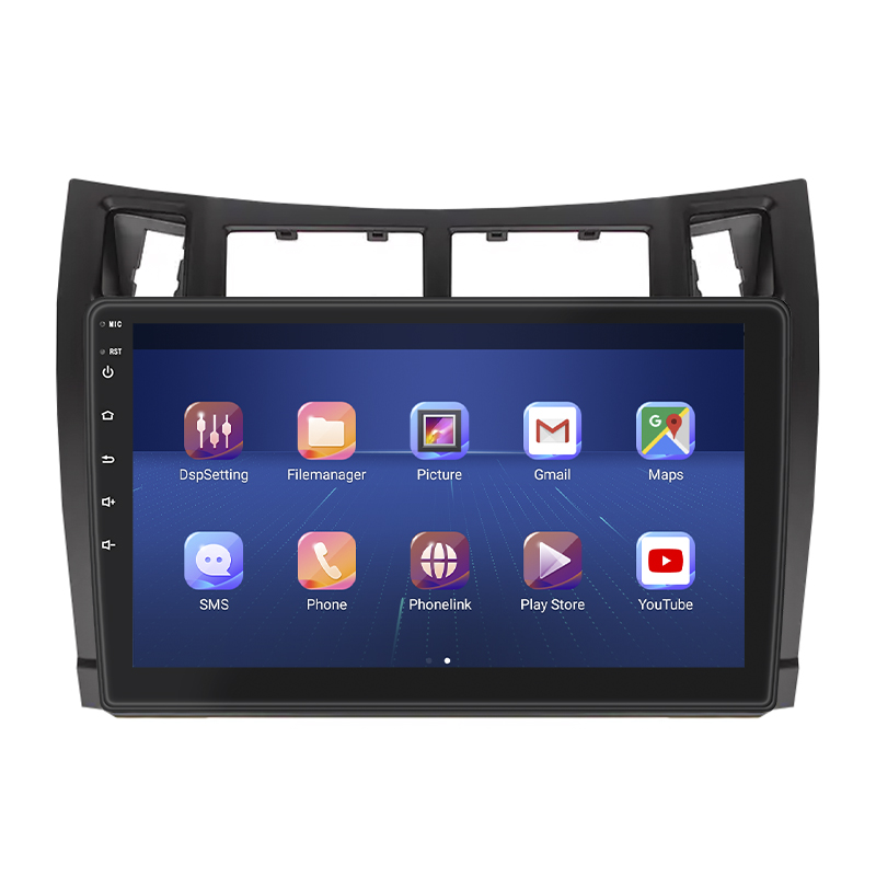 Штатная магнитола Lesko для Toyota Vitz II (XP90) 2005-2011 экран 9" 6/128Gb 4G Wi-Fi GPS Top