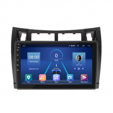 Штатная магнитола Lesko для Toyota Yaris II 2005-2009 экран 9" 4/64Gb 4G Wi-Fi GPS Top