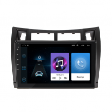 Штатная магнитола Lesko для Toyota Yaris II Рестайлинг 2009-2012 экран 9" 1/16Gb Wi-Fi GPS Base