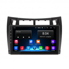 Штатная магнитола Lesko для Toyota Yaris II Рестайлинг 2009-2012 экран 9" 2/32Gb Wi-Fi GPS Base