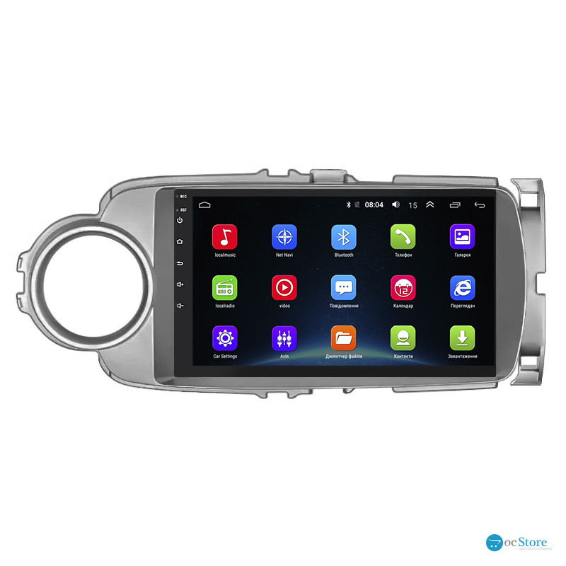 Штатная магнитола Lesko для Toyota Yaris III 2010-2014 экран 9" 2/32Gb Wi-Fi GPS Base